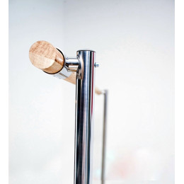 Станок хореографический мобильный Элегант (нержавеющая сталь, переносной, однорядный) (комплект)+